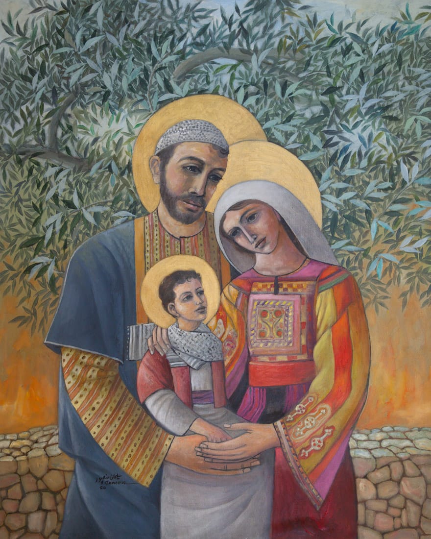 Holy Family by Sliman Mansour