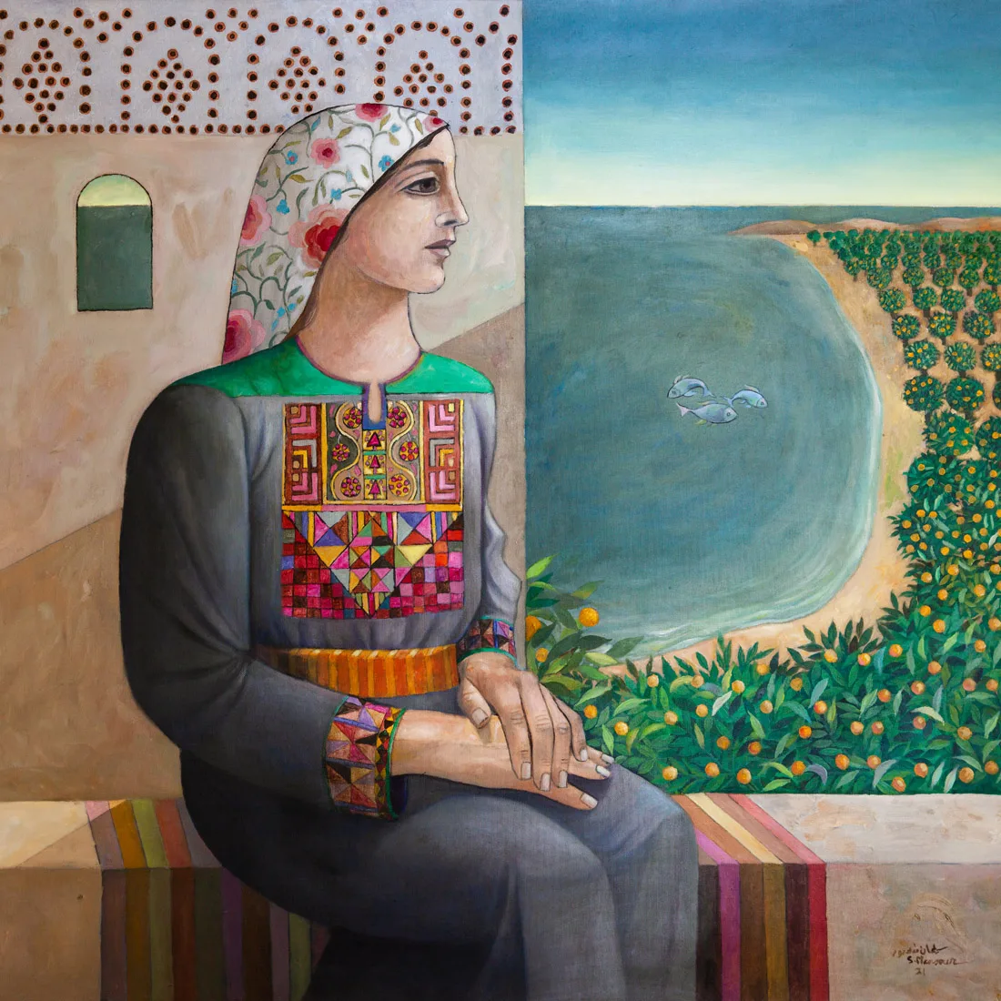 Overlooking an Orange Grove, 2021 - Image 2