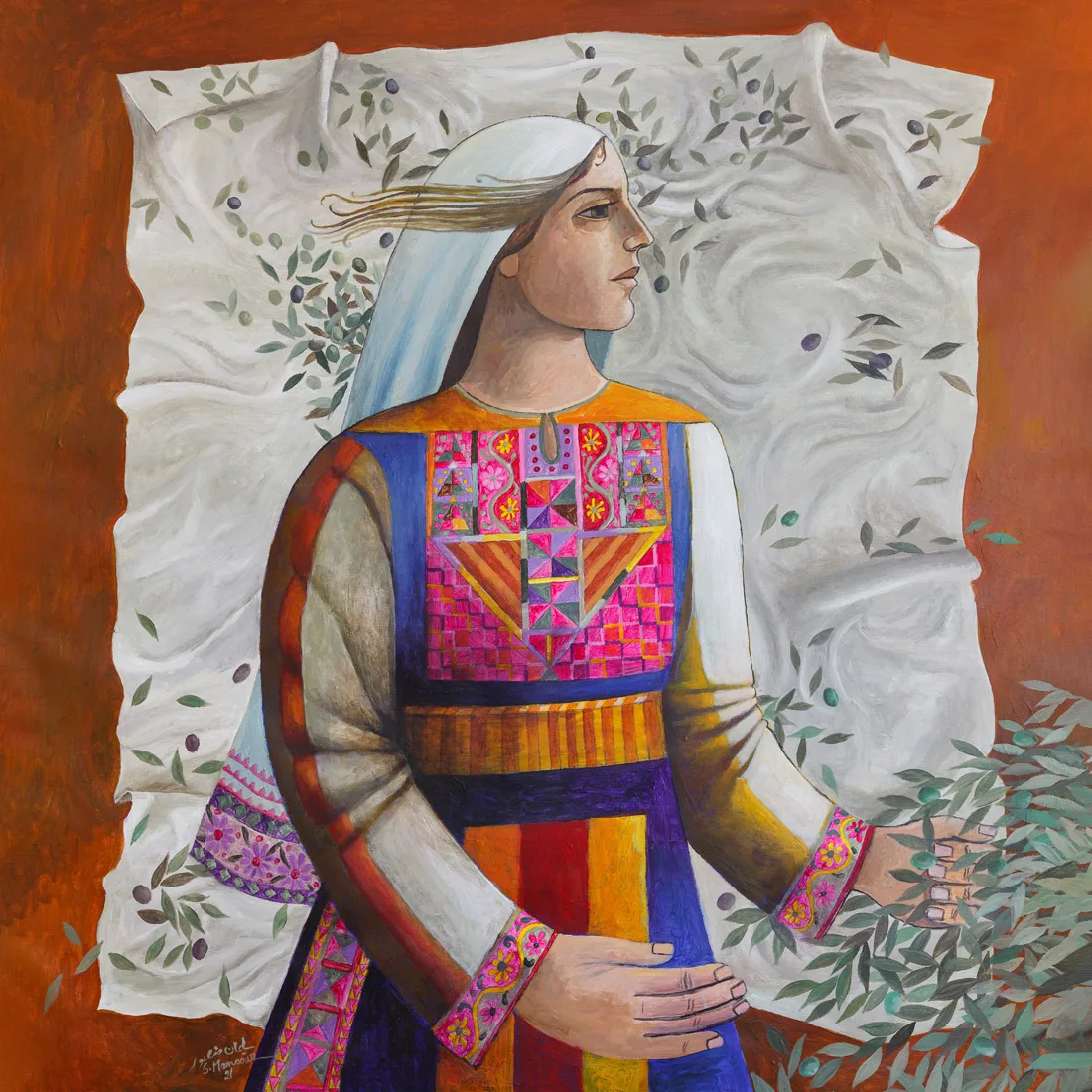 Woman picking olives, 2021 - Image 2