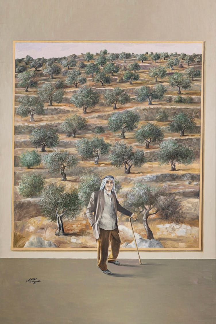 Memory of Places, art by Sliman Mansour