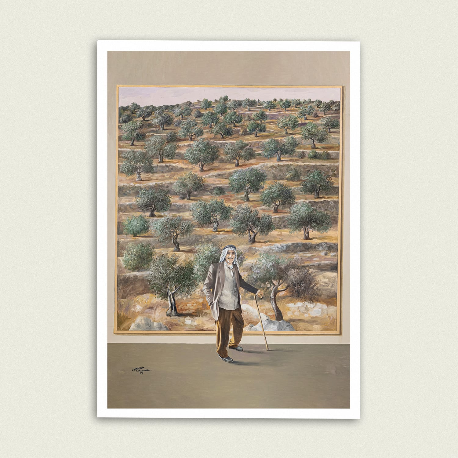 Memory of Places, art by Sliman Mansour