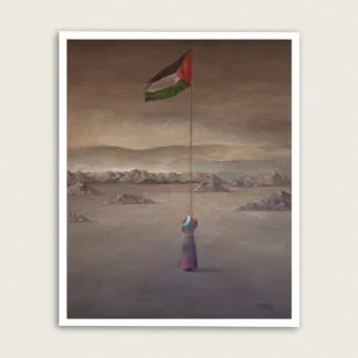 I will survive, Palestinian art by Sliman Mansour