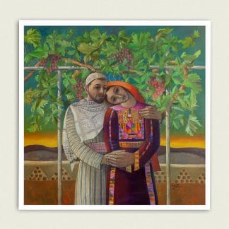 The last wedding in Tantura, 2022 by Sliman Mansour