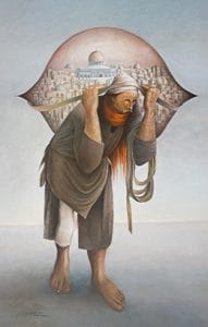 Camel of Hardships Camel of Hardships, Palestine art by Sliman Mansour. جمل المحامل