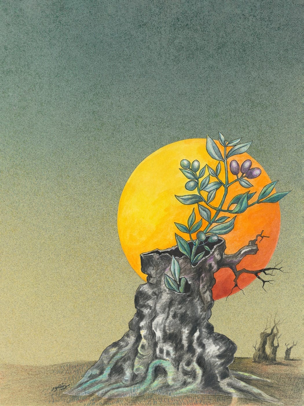 Perseverance Art by Sliman Mansour