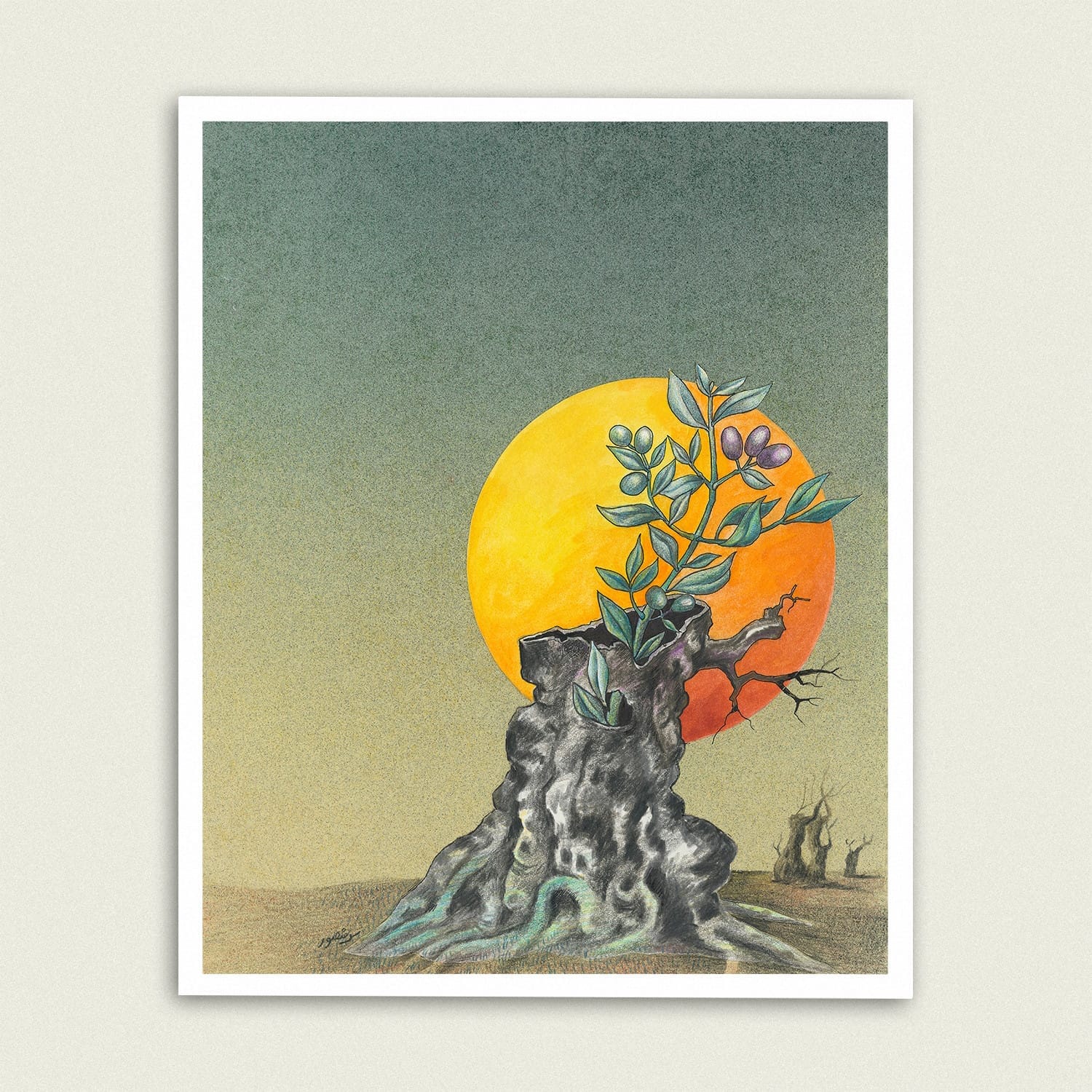 Perseverance Art by Sliman Mansour