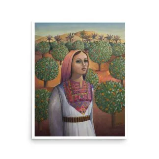 Woman in an Orange Grove, 2013