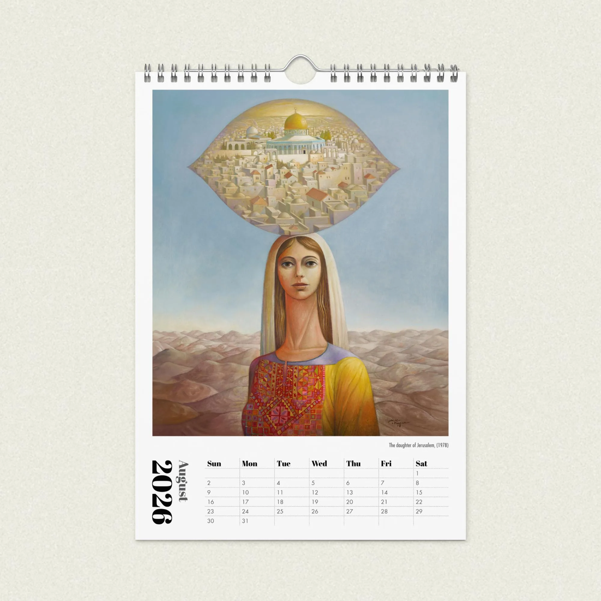 Sliman Mansour Art Calendar 2026 - Image 3
