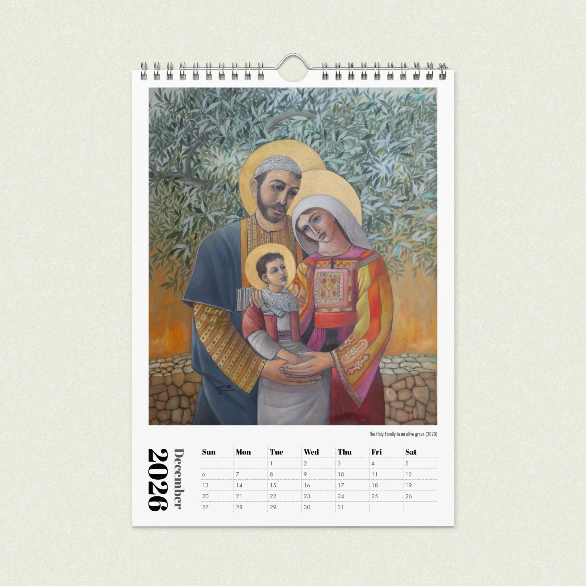 Sliman Mansour Art Calendar 2026 - Image 13