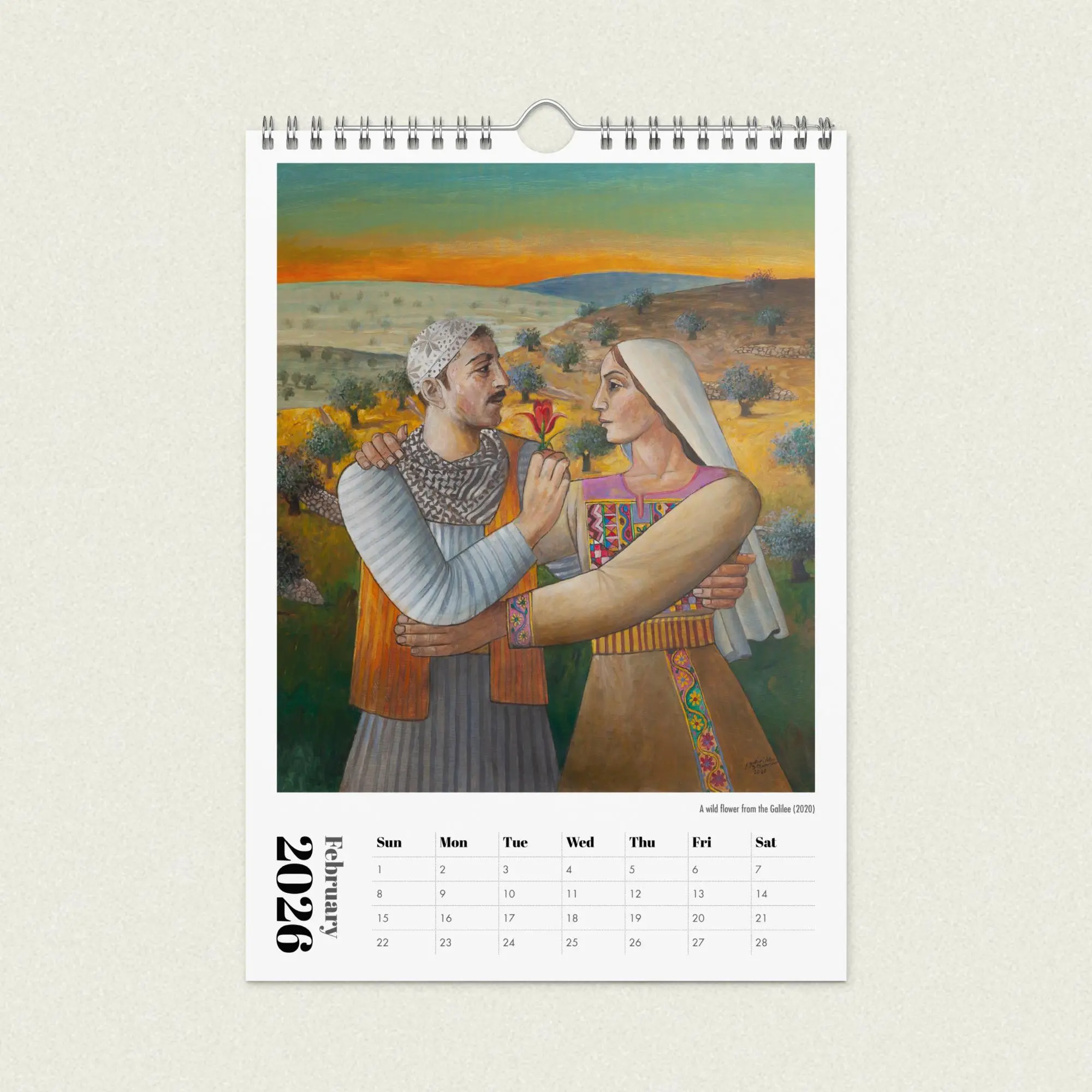 Sliman Mansour Art Calendar 2026 - Image 5