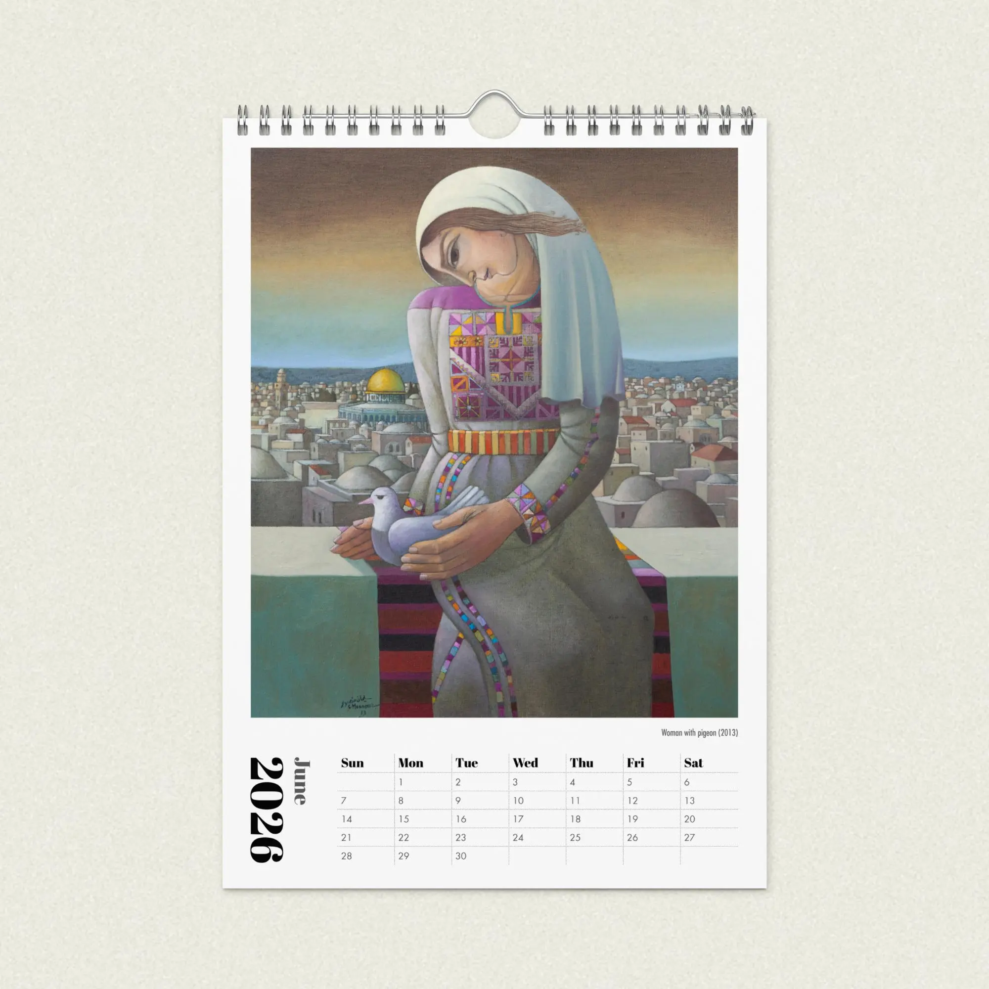 Sliman Mansour Art Calendar 2026 - Image 8