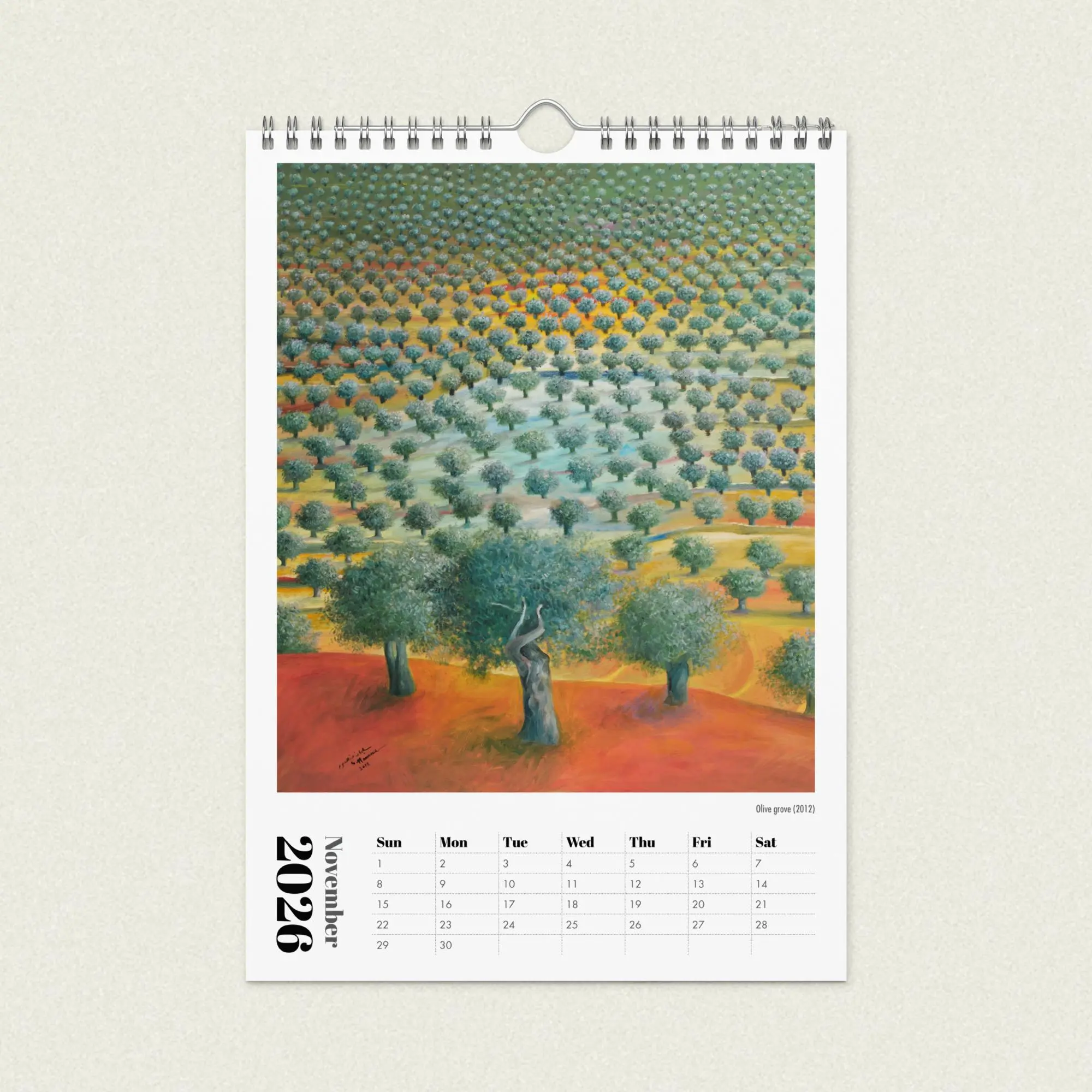 Sliman Mansour Art Calendar 2026 - Image 10