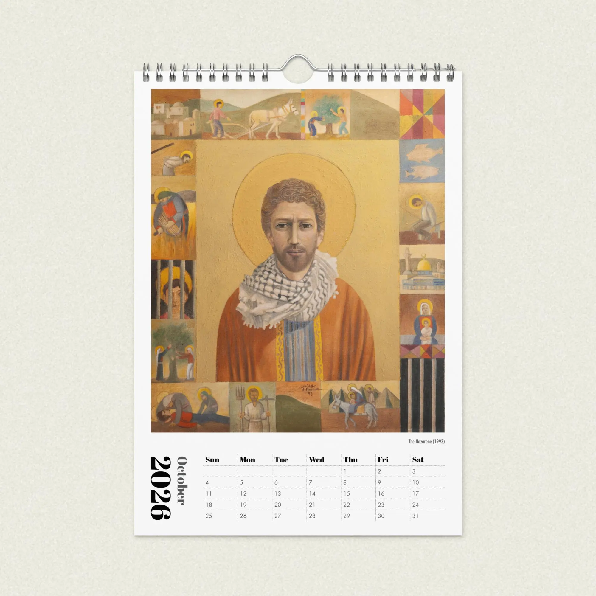 Sliman Mansour Art Calendar 2026 - Image 11