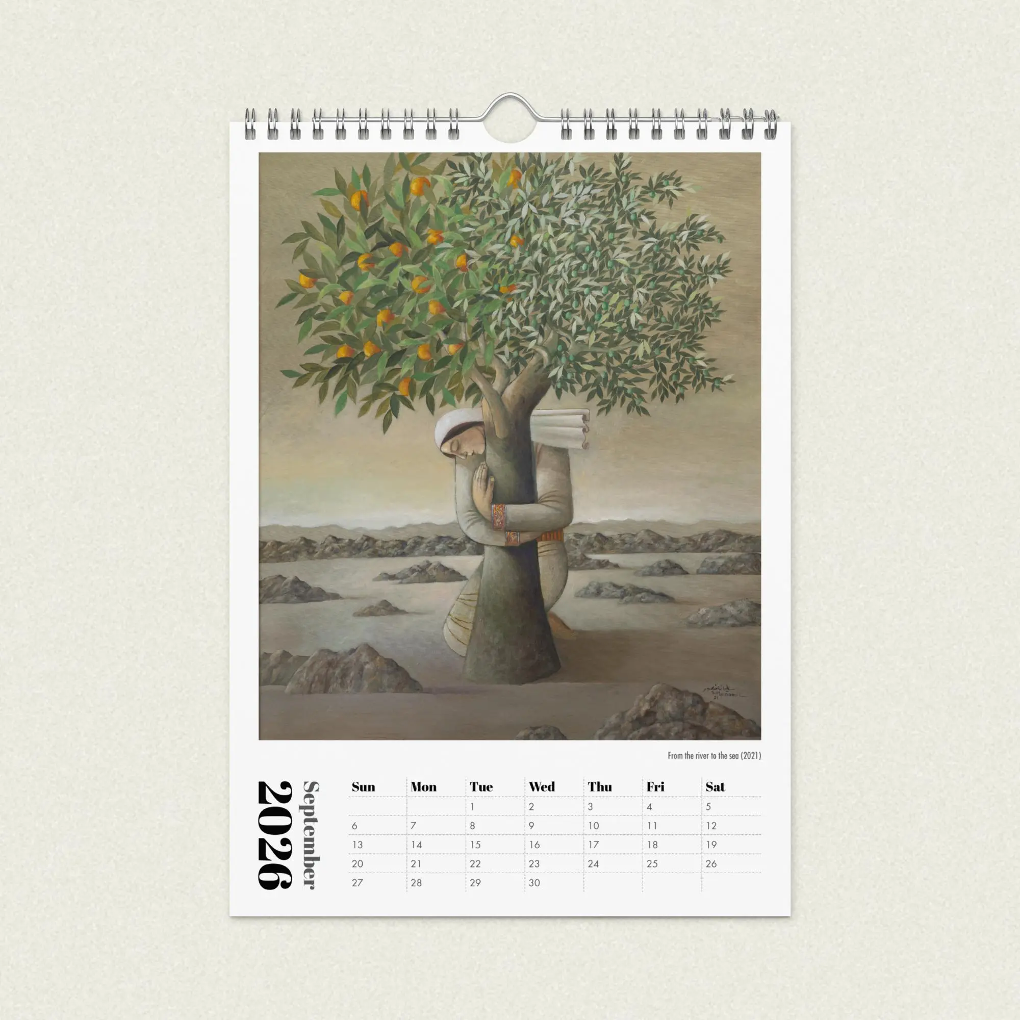Sliman Mansour Art Calendar 2026 - Image 12