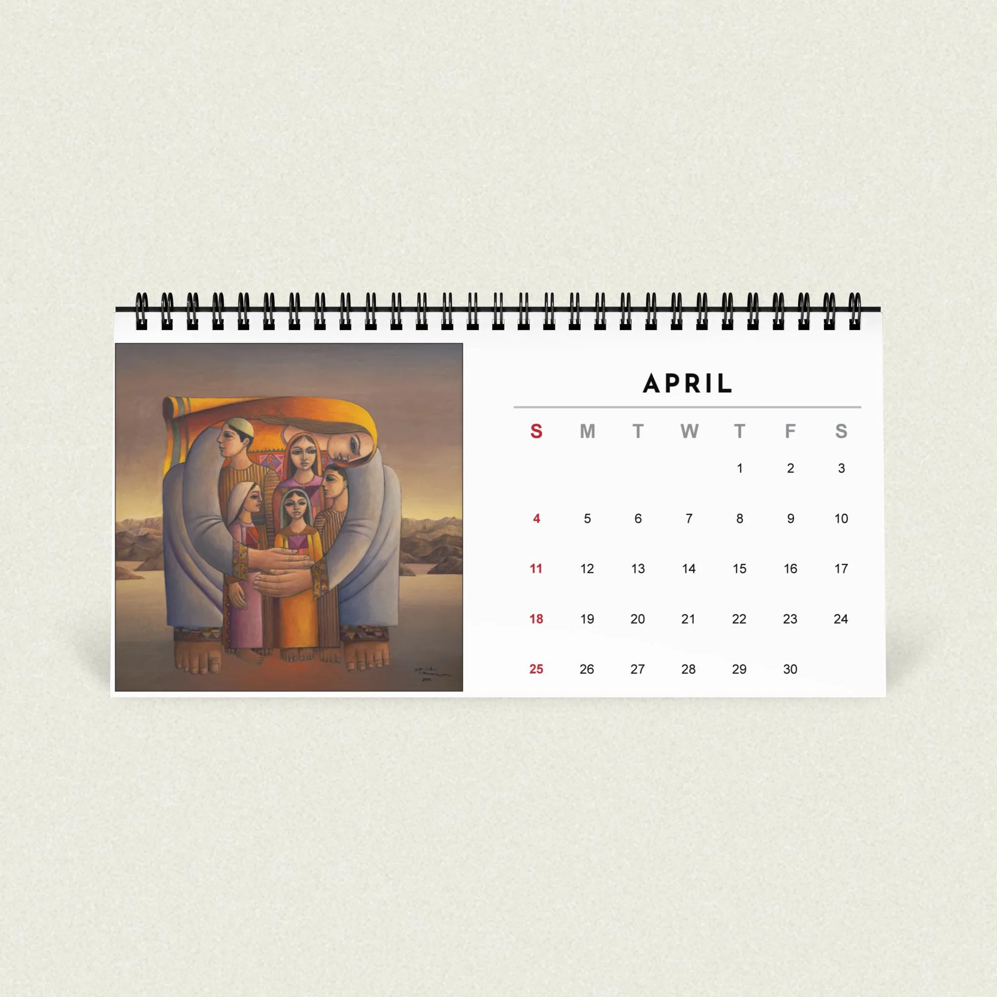 Sliman Mansour desk calendar 2027 - Image 2