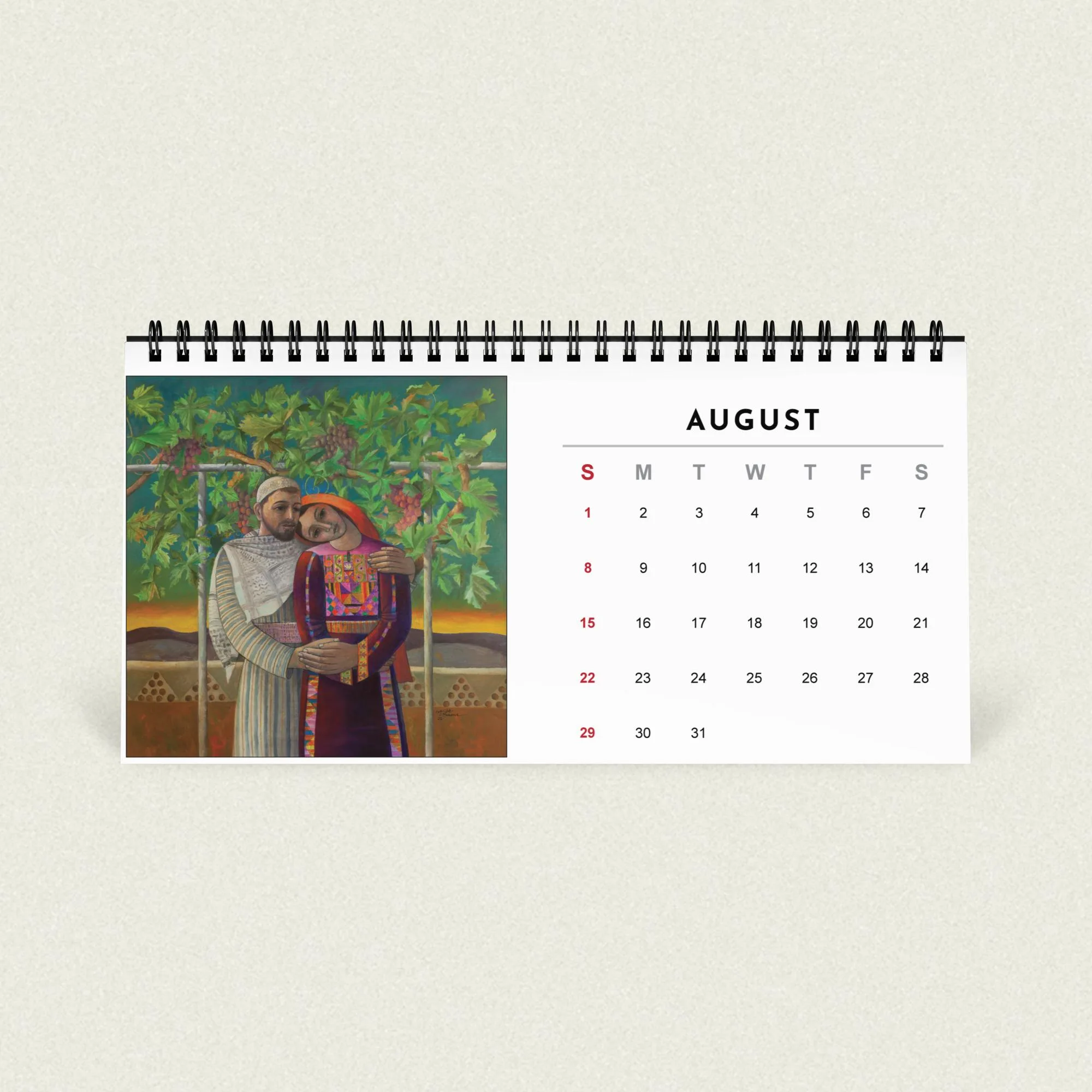 Sliman Mansour desk calendar 2027 - Image 4