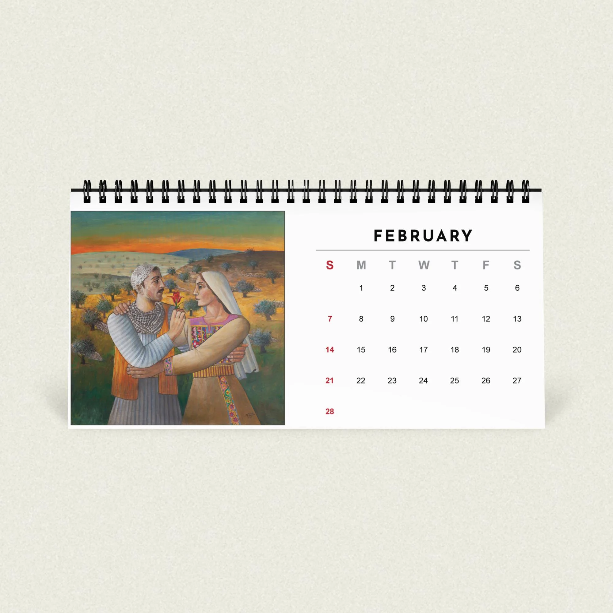 Sliman Mansour desk calendar 2027 - Image 3