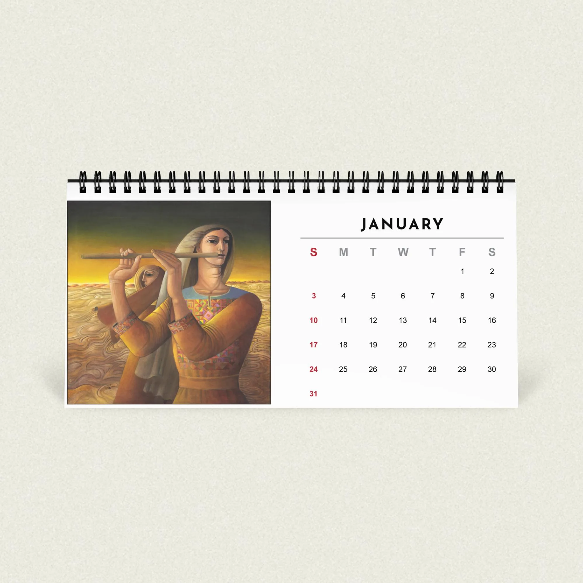 Sliman Mansour desk calendar 2027 - Image 5