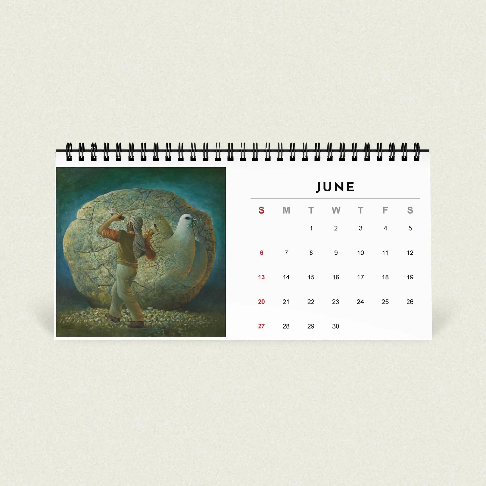 Sliman Mansour desk calendar 2027 - Image 7