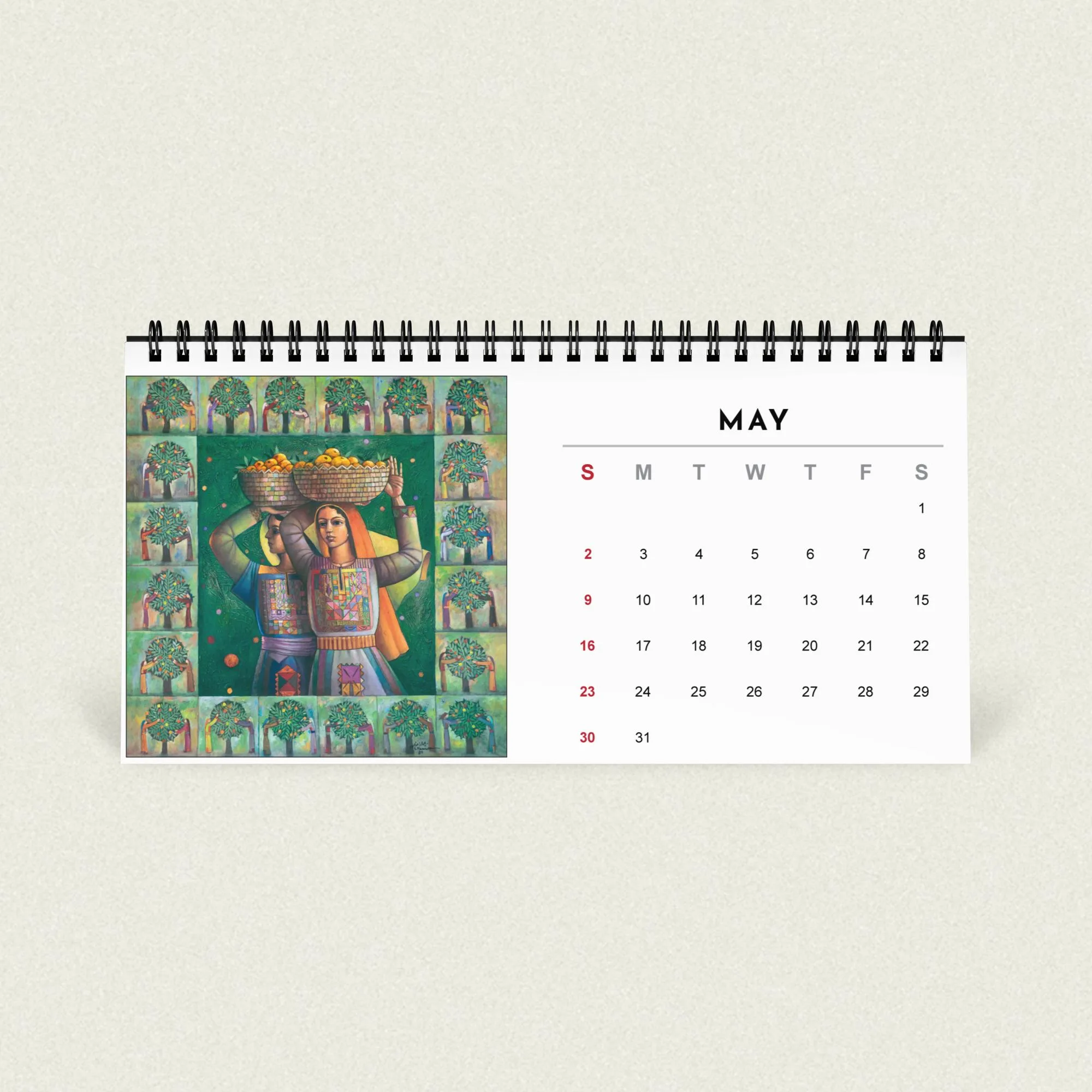 Sliman Mansour desk calendar 2027 - Image 9