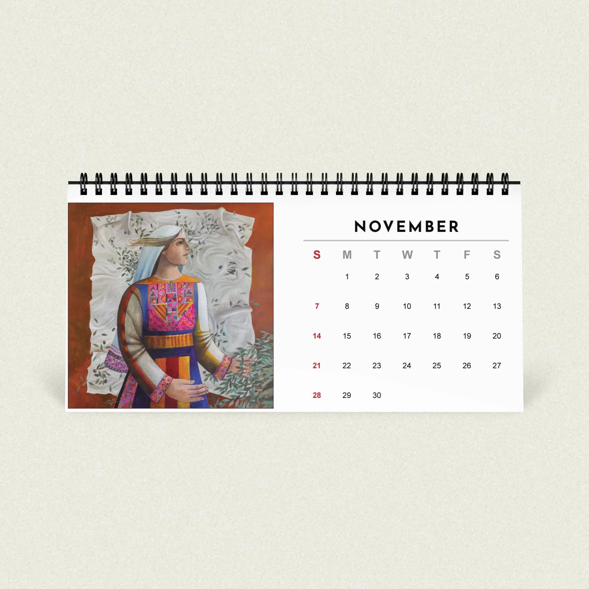 Sliman Mansour desk calendar 2027 - Image 10