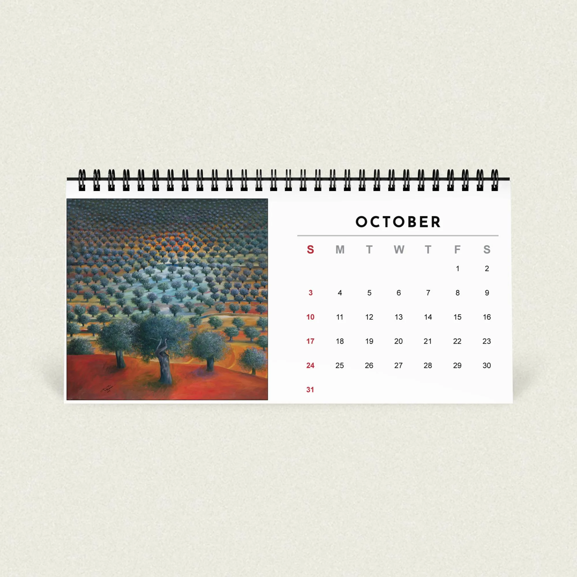 Sliman Mansour desk calendar 2027 - Image 11