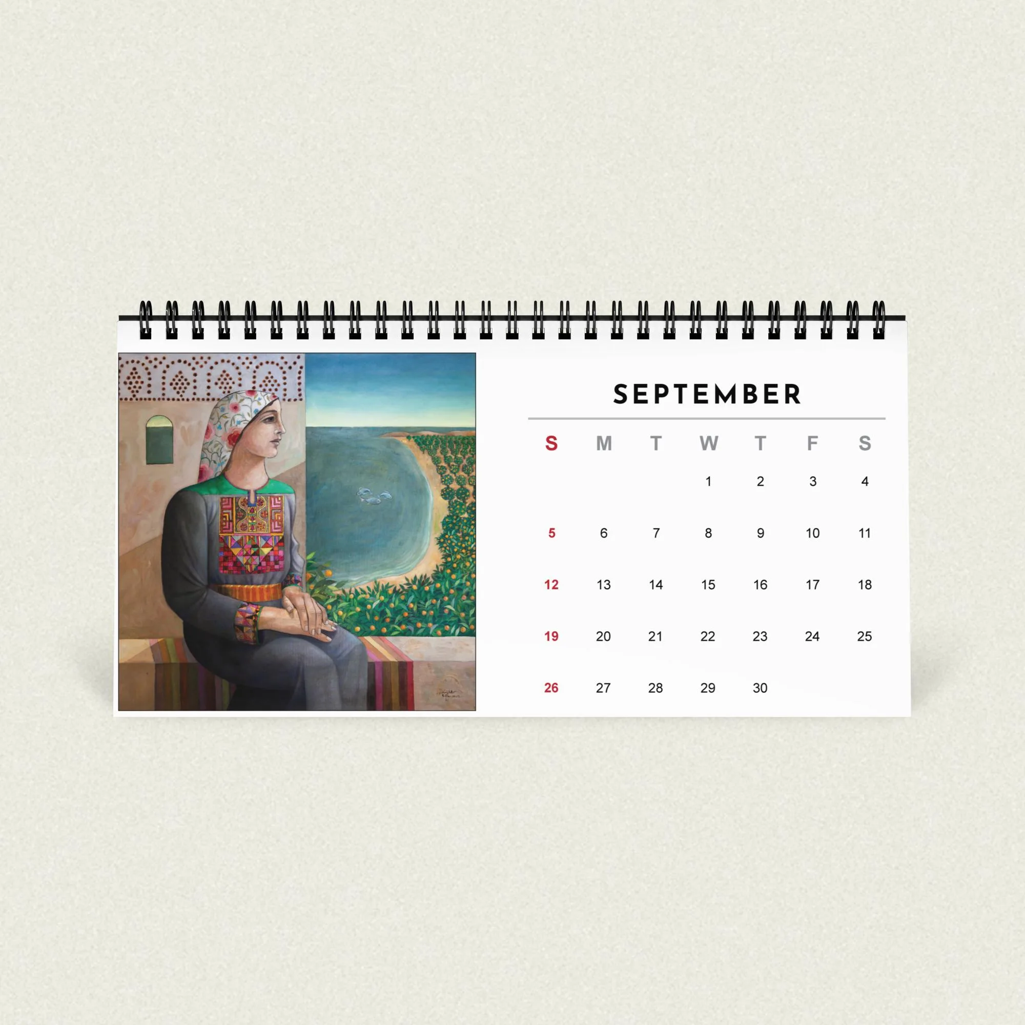 Sliman Mansour desk calendar 2027 - Image 12